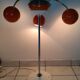 Vintage 1970s orange metal eyes ball floor lamp
