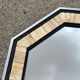Blackened wood, metal and bone mirror by Anthony Redmile – London, 1970