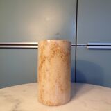 Travertine roller vase h=17cm