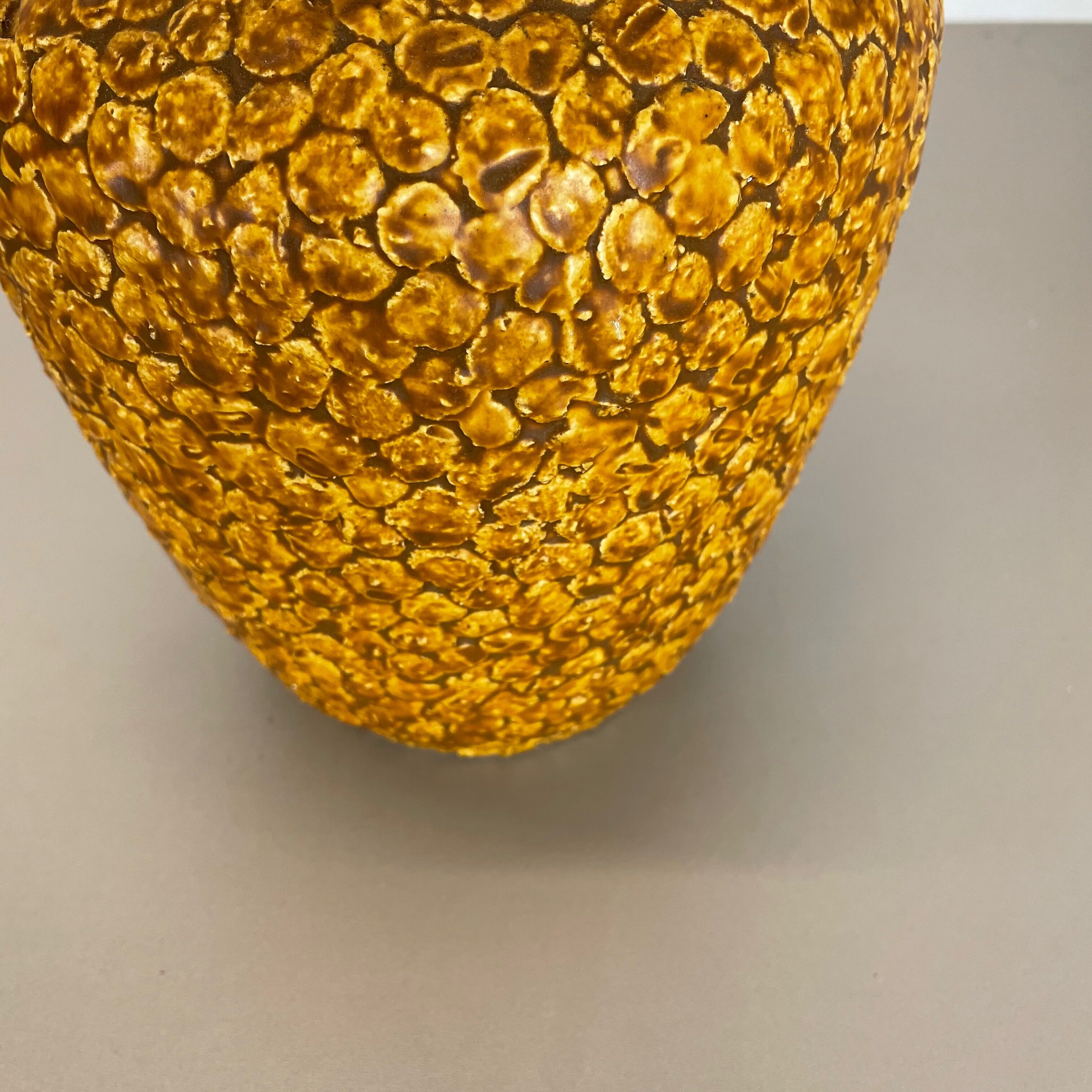 Super colorful fat lava pottery "contura" vase by bay ceramics, germany, 1950s