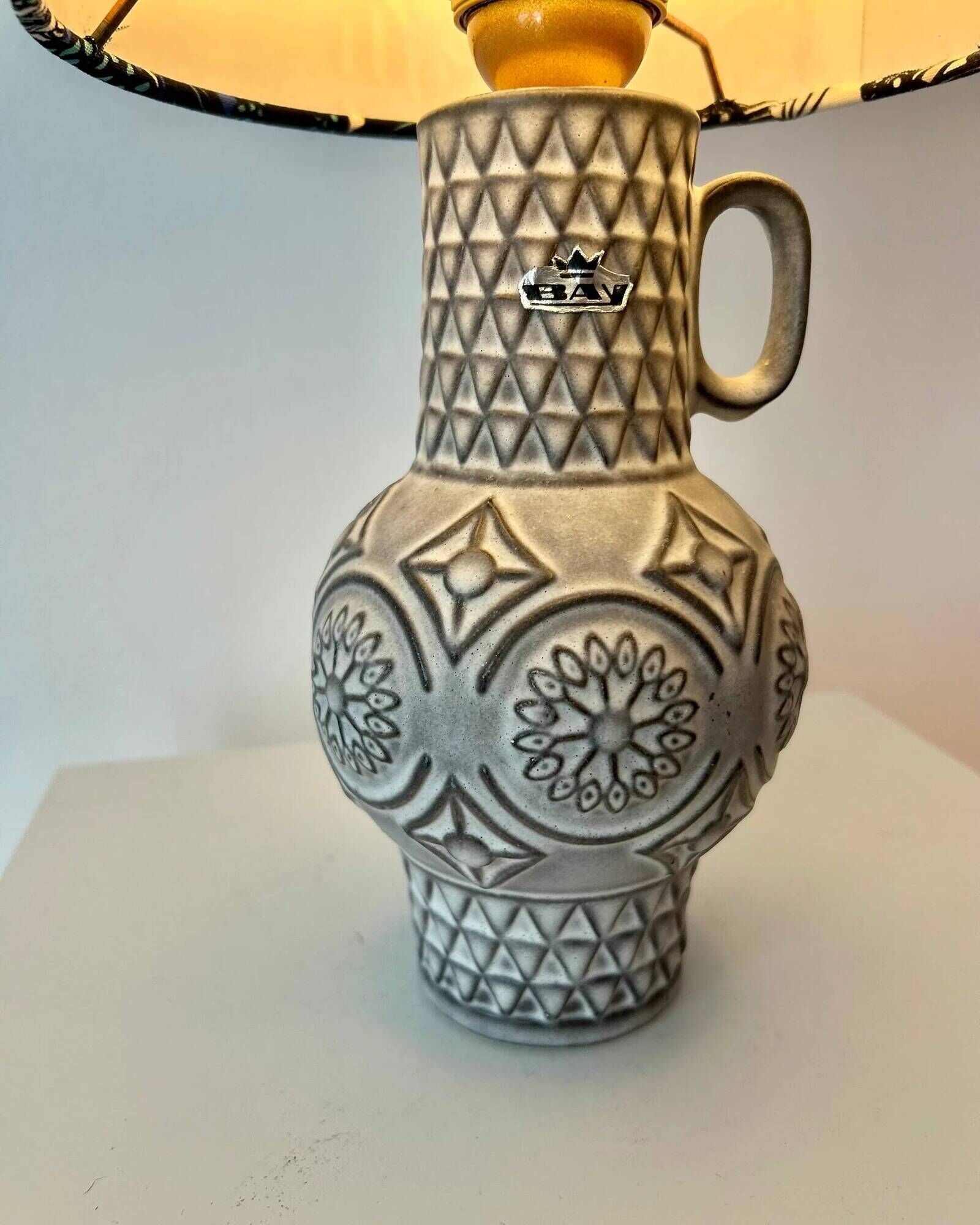 Petite lampe sans fil upcyclée à partir d'un vase vintage Bodo Mans