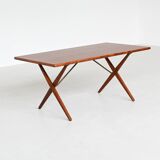 Hans Wegner's AT 303 cross-legged dining table, Andreas Tuck, Denmark, 1950