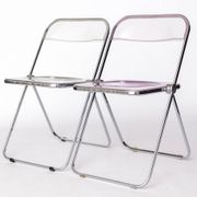 Pair of Vintage Castelli Plia Folding Chairs, 1970s Italy, Original Design