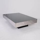 Mirror coffee table, Willy Rizzo for Cidue, Italy, 1970s