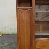 Art Nouveau display bookcase in walnut, circa 1910