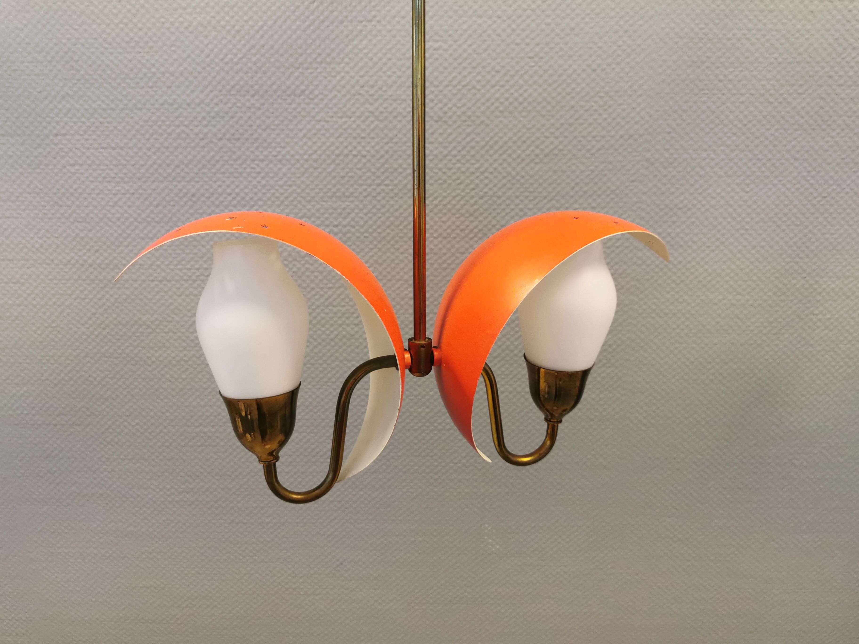 Incredible Chandelier / hanging lamp from Danish Fog & Mørup, estimated 1950s