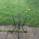 Wrought iron door twisted black vintage 1960