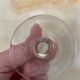 Lot de 8 verres à pied à porto liseré argenté