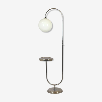 Lampadaire en Chrome, années 1940