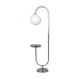 Lampadaire en Chrome, années 1940