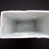 Kaiser bisquit porcelain fossil vase, Modernist 1970s West Germany.