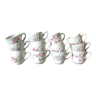 Mismatched porcelain cups