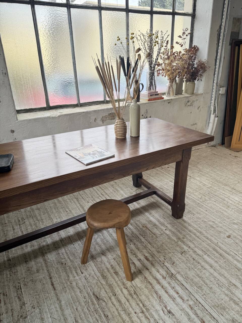 Table de ferme XL en chêne massif