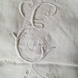 Taies d'oreiller en coton monogramme et brodé