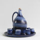 Ceramic liqueur service by Bernadette Sepulchre - Belgium