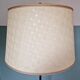 Vintage tripod floor lamp in black lacquered metal and brass, 50s