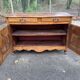 Louis XV buffet in solid wood, 18th century, 153cm.