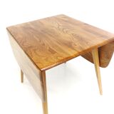 Mid century Ercol beech & elm drop leaf dining kitchen breakfast table