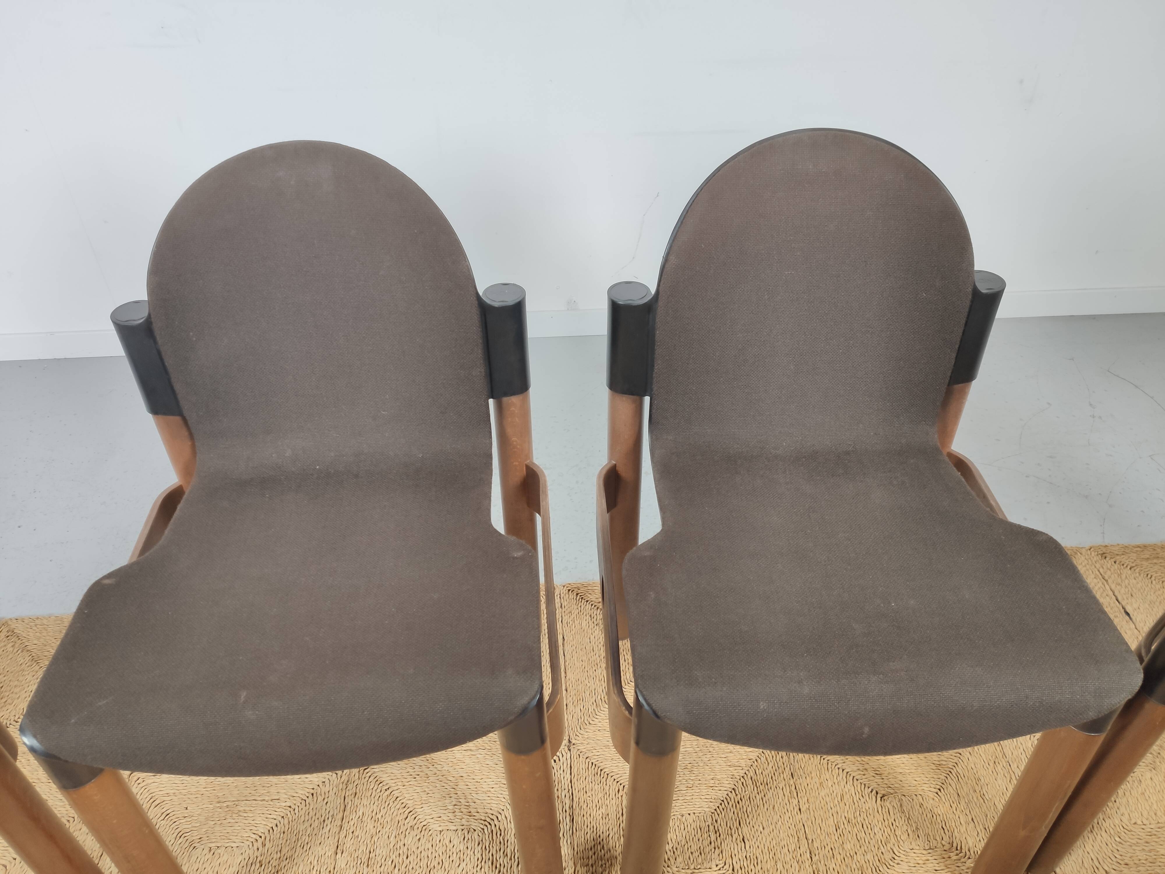 lot 6 Flex chairs by Gerd Lange for Thonet 1977