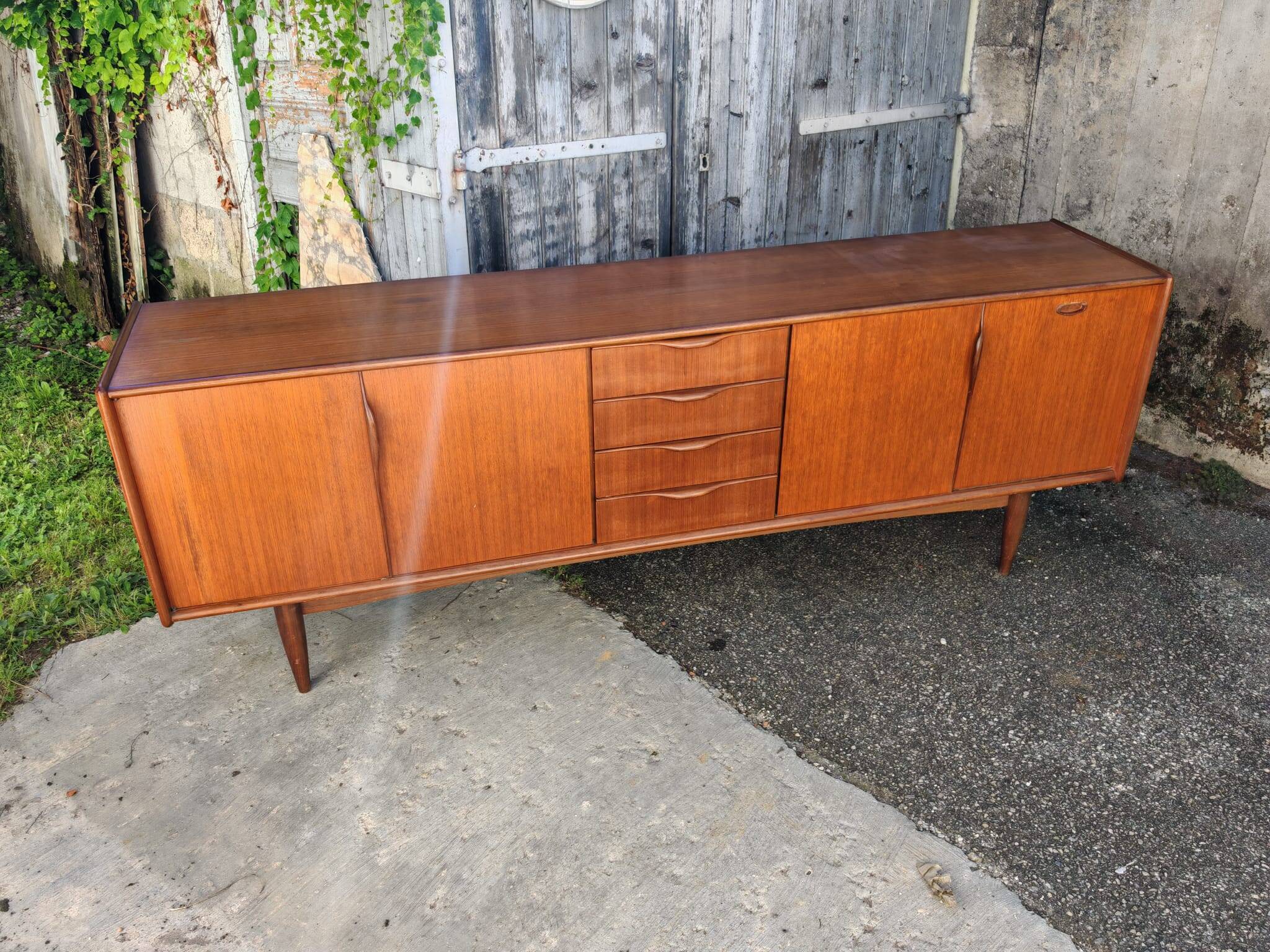 Teak sideboard by Johannes Andersen for Roche Bobois, 1960s