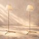 Brass floor lamp attributed to Svend Aage Holm Sorensen.