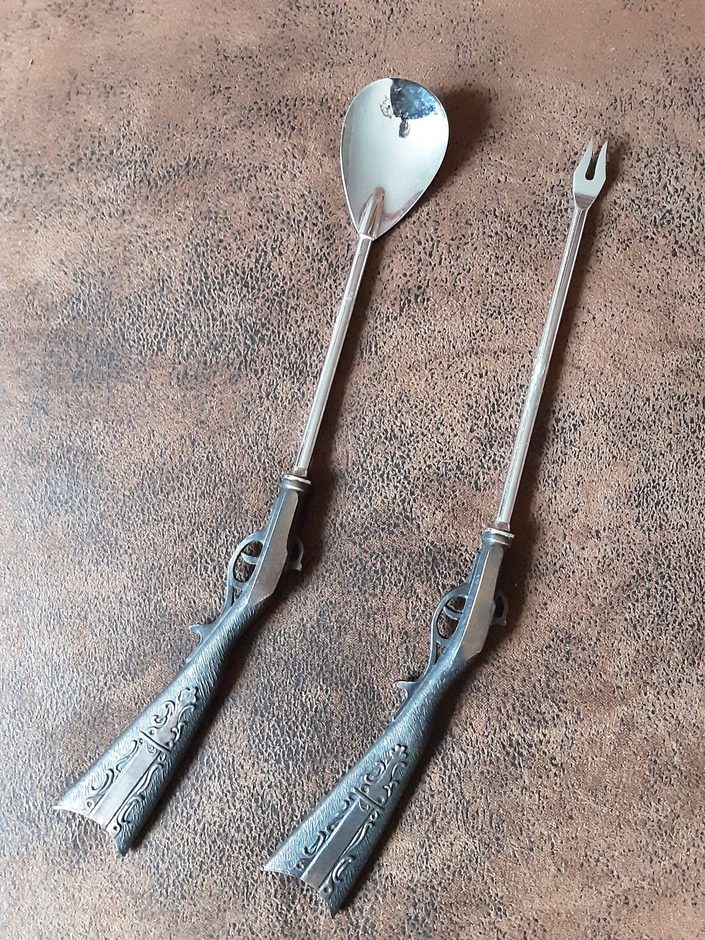 Old cocktail cutlery set