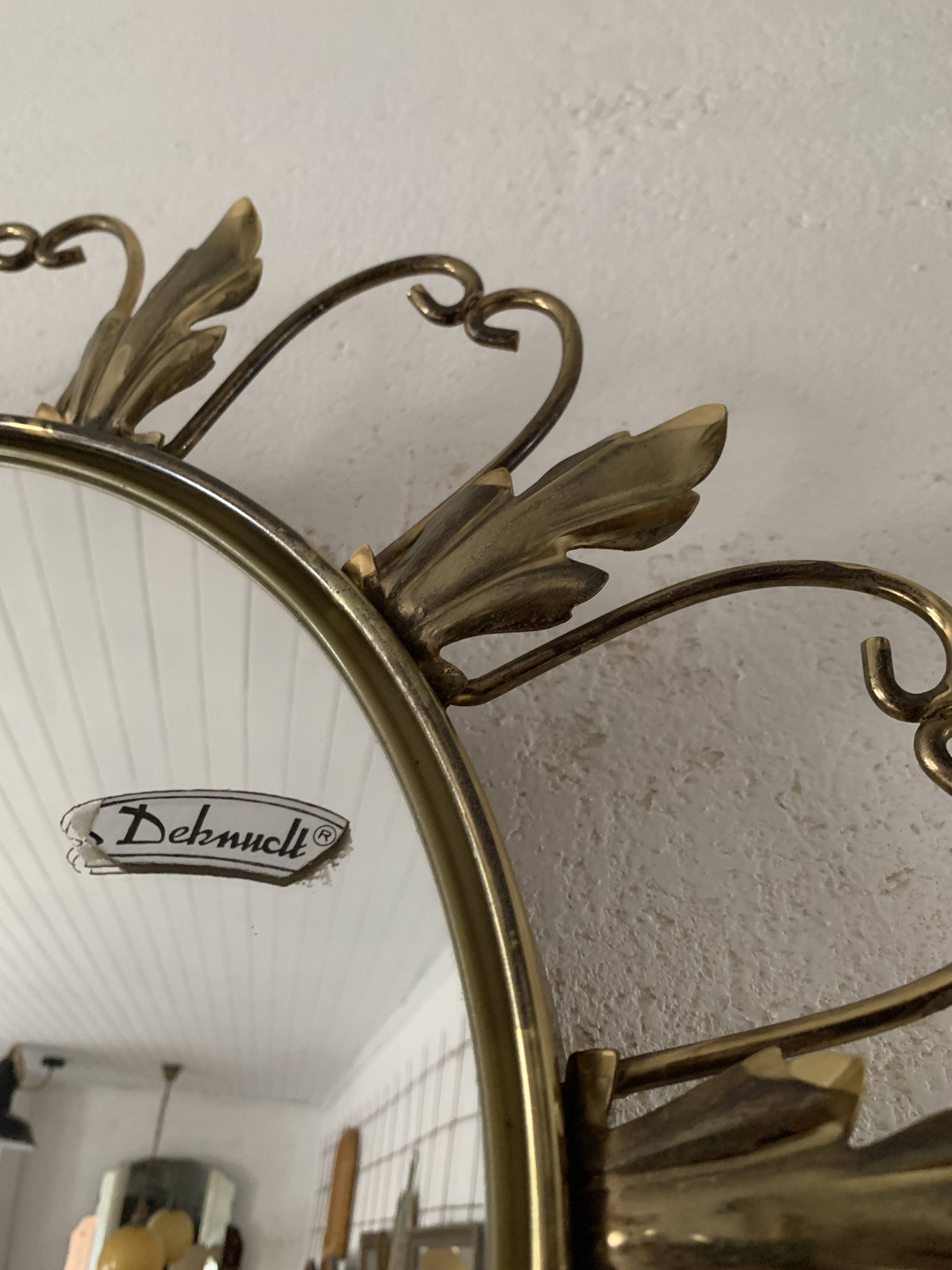 Round vintage witch mirror