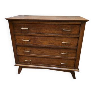 Vintage oak chest of drawers from the 60s