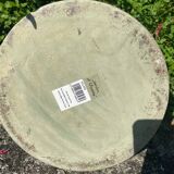 Enamelled concrete vase