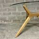 Table en bois et verre AMPM 130 cm