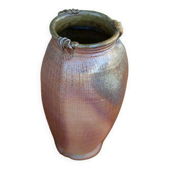 Vase in vintage glazed stoneware