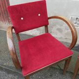 Pair of red Bridge chairs