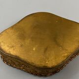 Boite a bijou bronze dore decor Louis XVI miniature porcelaine femme