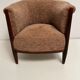 Fauteuil en forme de tonneau années 20-30