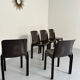 Set of 5 Selene plastic chairs designed by Vico Magistretti Artemide