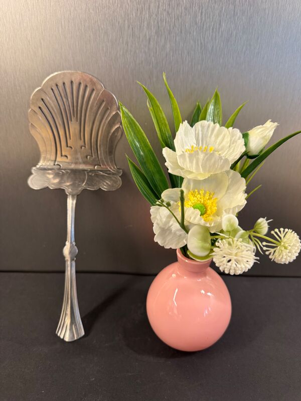 Pelle à tarte Christofle en métal argenté – décor ajouré Art nouveau