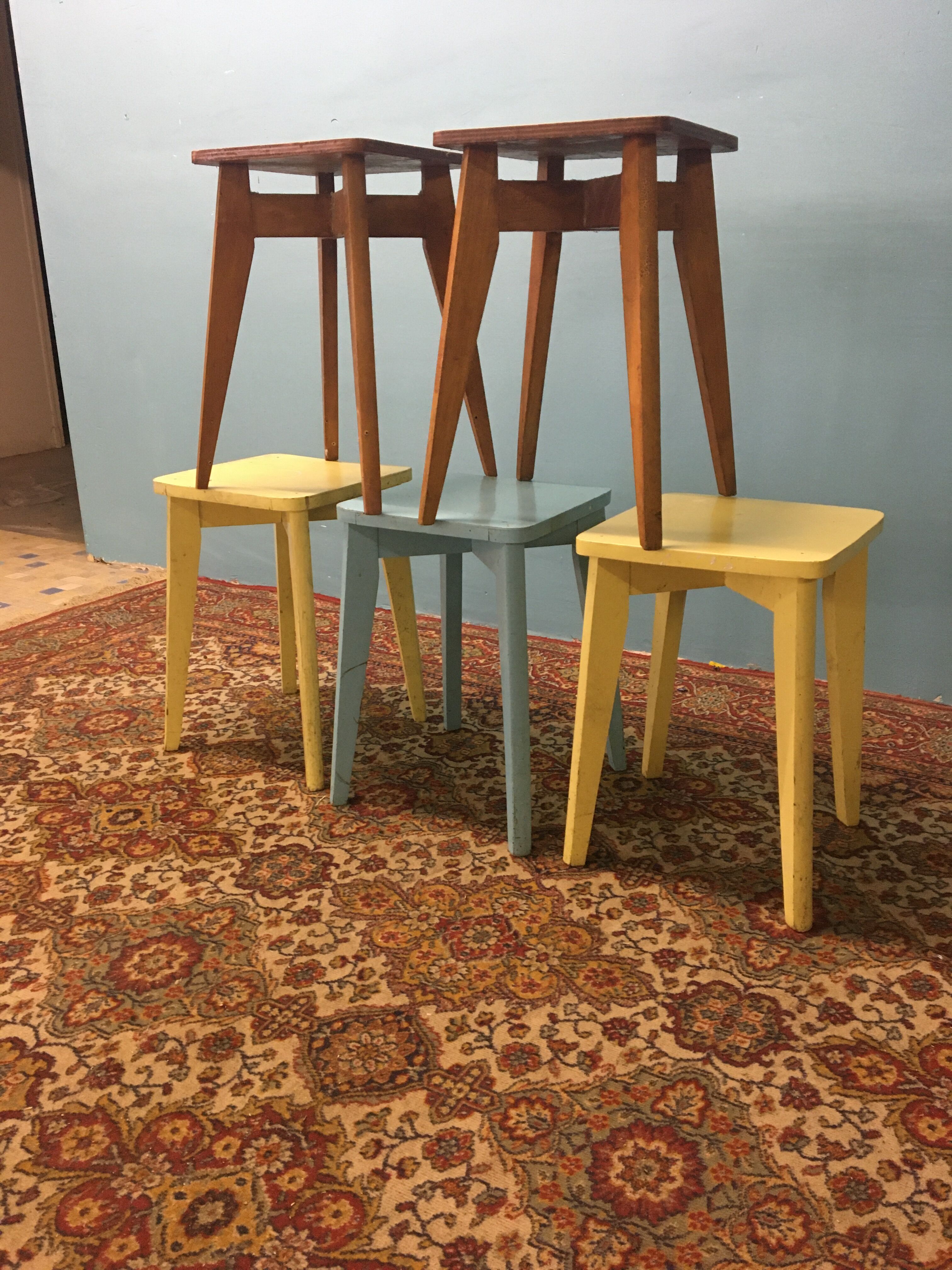 Vintage 1950s stool series