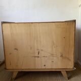 Vintage Scandinavian commode with tapered legs.