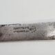 Set of 5 dessert knives with ivory handles.