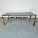 Gilded Regency coffee table by Giovani Banci for Hermès, Italy, 1970s