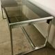 Metal and rosewood desk by Claude Gaillard for Ligne Roset 70'S