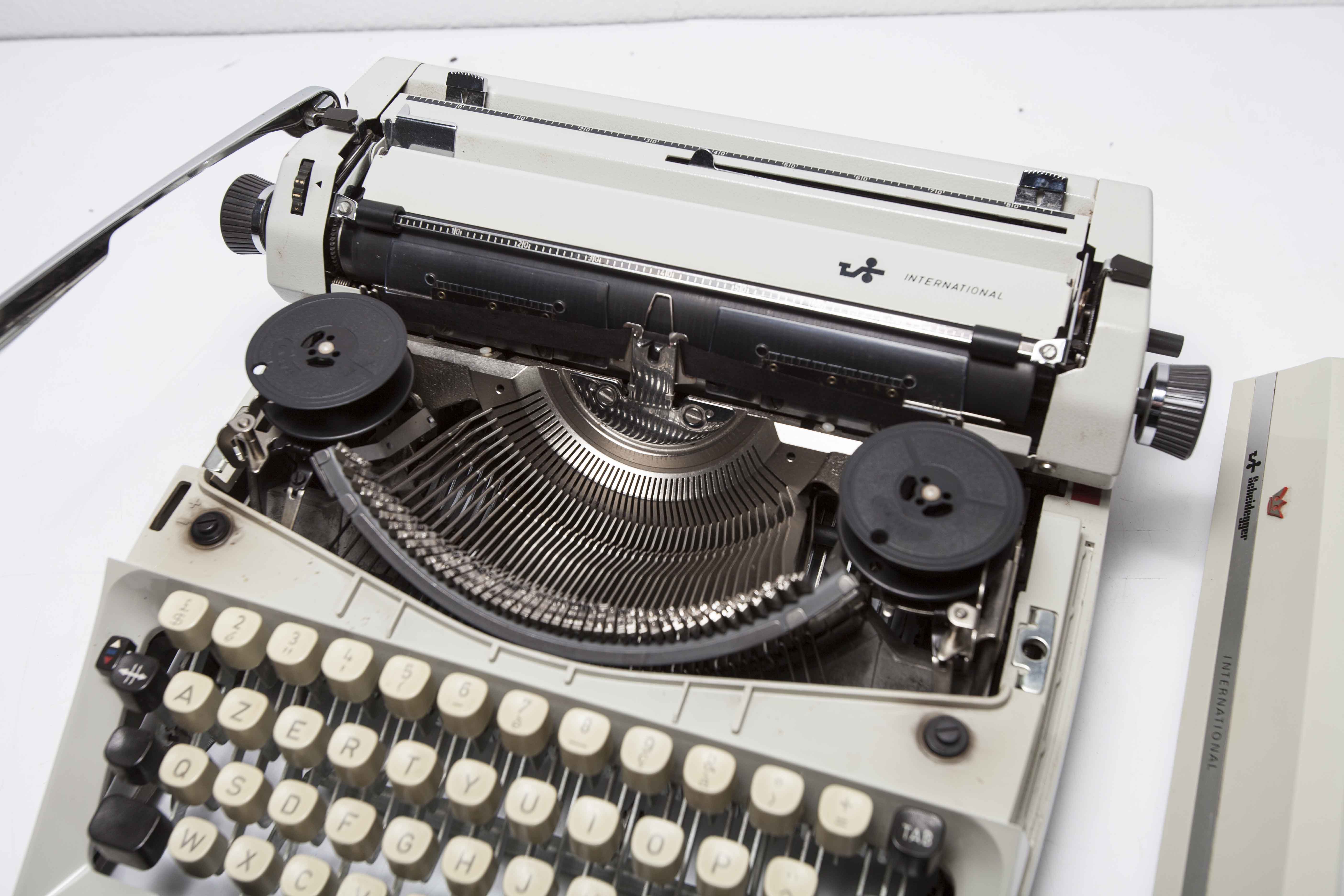 Revised Scheidegger International typewriter