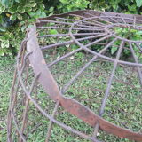 Basket basket h58 d59cm industrial iron