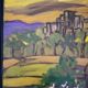 Tableau Oil on canvas Expressionism Catherine Jones-Davies "Pigeon"