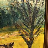 Oil on canvas Horses signed J.Kirsch 1961 (88x72)