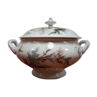 Vegetable soup tubeware XIX th flowers Grand Dépot Drouot