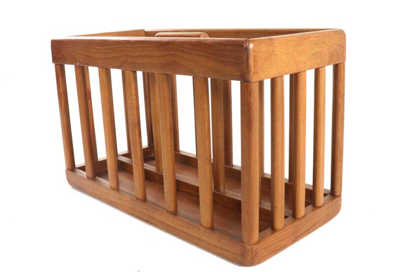 Wooden magazine holder - vintage