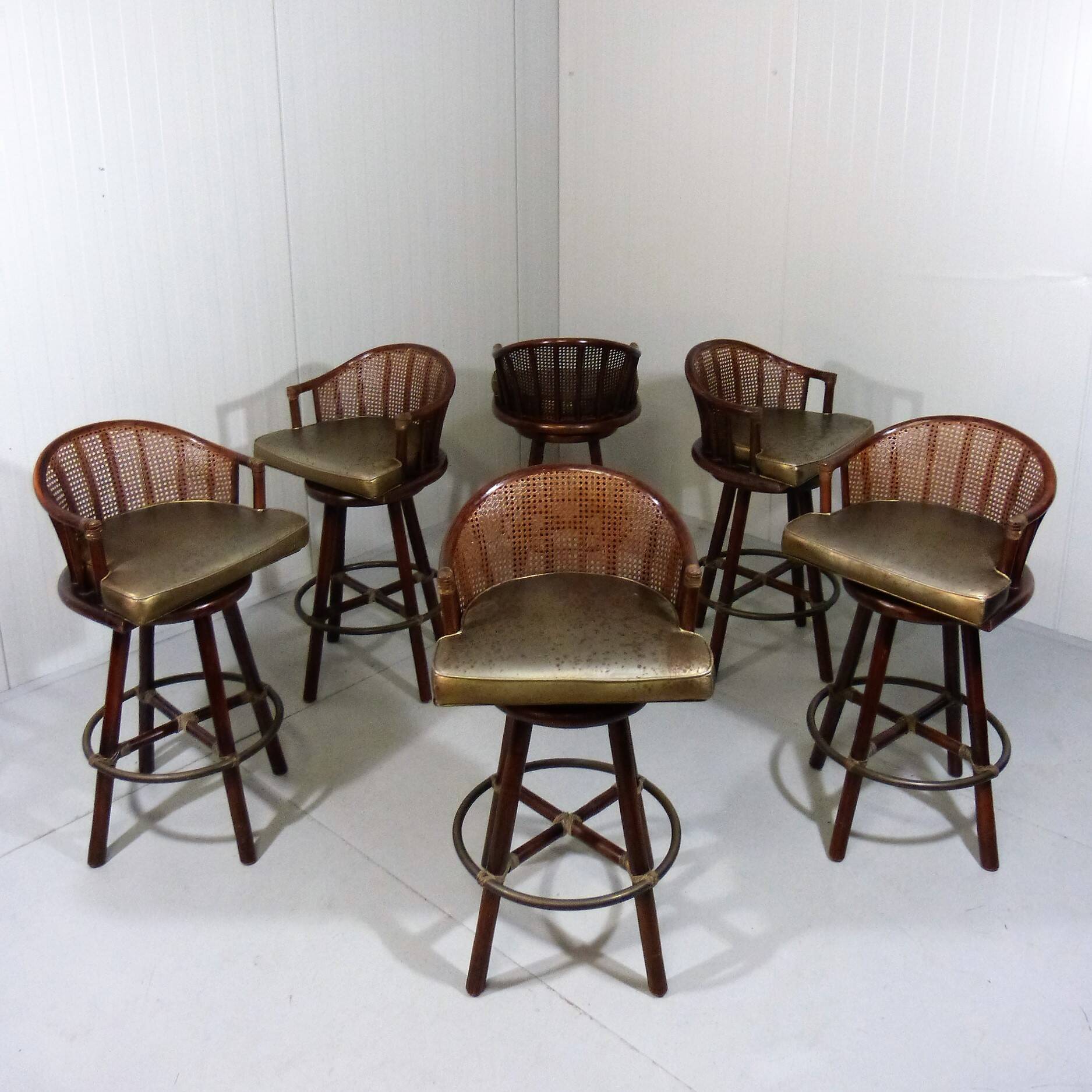 Elinor McGuire bar stools Hans Kaufeld 1960s