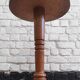 Floor lamp - vintage turned wood side table from the 60s