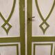 Double separation doors in 19th century patinated solid fir